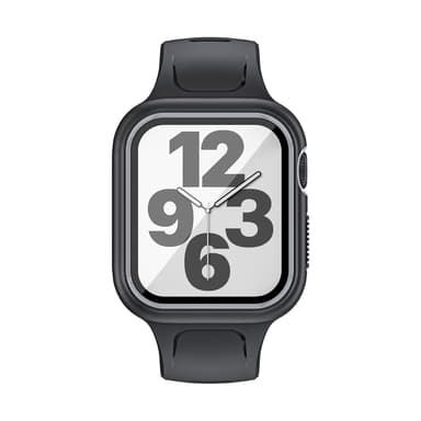 Klokkebånd med skjermbeskytter Svart+grå Apple Watch 4-6 Gen 44mm