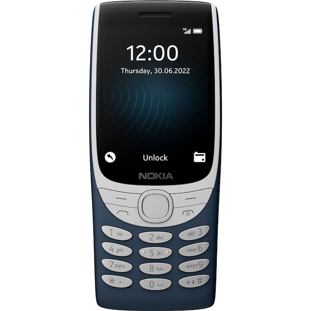 Nokia 8210 4G mobiltelefon (blå)