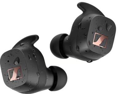 Sennheiser Sport helt trådløse in-ear hodetelefoner (sort)