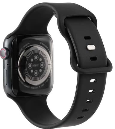 Gear silikonreim til Apple Watch 41-45mm (sort)