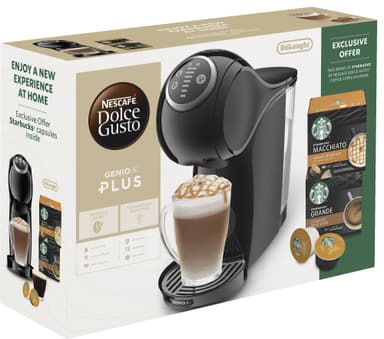 Nescafé Dolce Gusto Genio S Plus kapselmaskin samlepakke (sort)