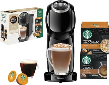 Nescafé Dolce Gusto Genio S Plus kapselmaskin samlepakke (sort)