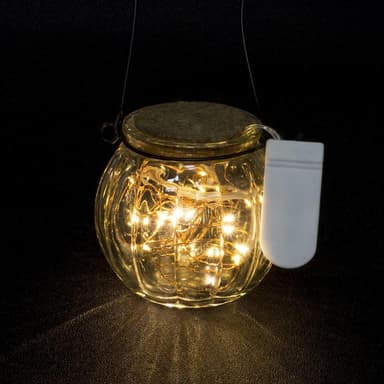 LED lyssløyfe med batteri 20 lamper 2 meter