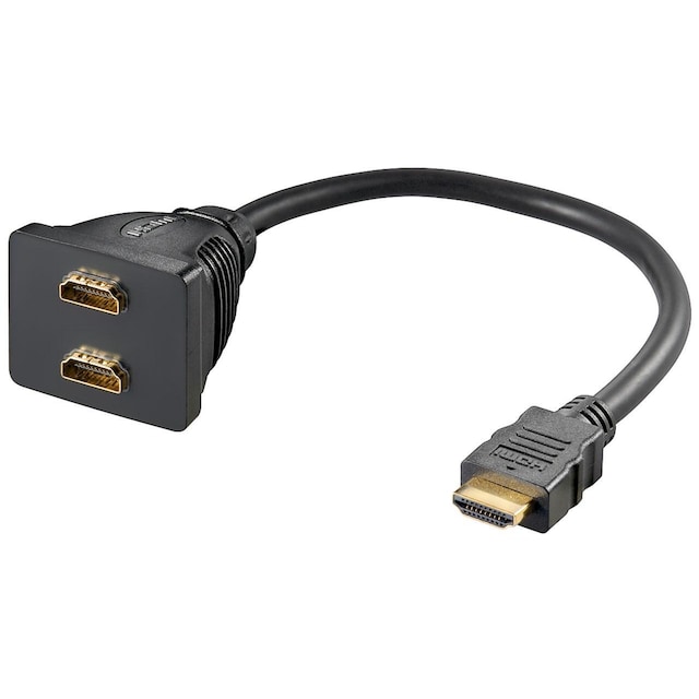 Goobay HDMI â„¢ kabeladapter, gullbelagt