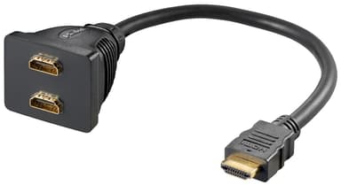 Goobay HDMI â„¢ kabeladapter, gullbelagt