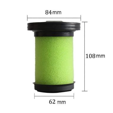 Erstatningsfilter 2-pak Grønn GTech Multi/Multi K9