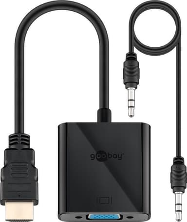 Goobay HDMI™/VGA-adapter, nikkelbelagt
