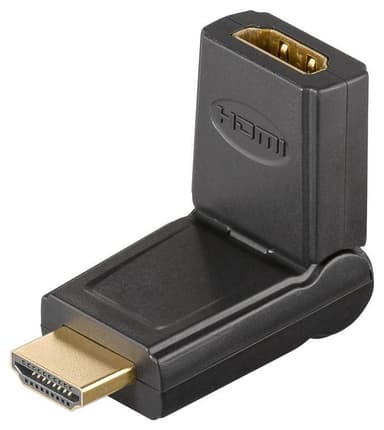 Goobay HDMIâ„¢-adapter 180°, gullbelagt