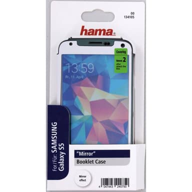 HAMA Samsung S5 Booklet Mirror Hvit med Touchvindu