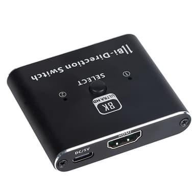 2-veis HDMI-svitsj 8K HDMI2.1b høyhastighets 48 Gbps