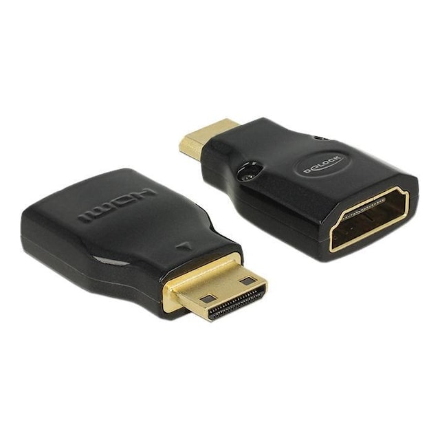 Delock Adapter High Speed HDMI with Ethernet – HDMI Mini-C male > HDMI