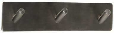 Home>it® selvklebende knaggrekke med 3 kroker 20 x 4 cm børstet krom