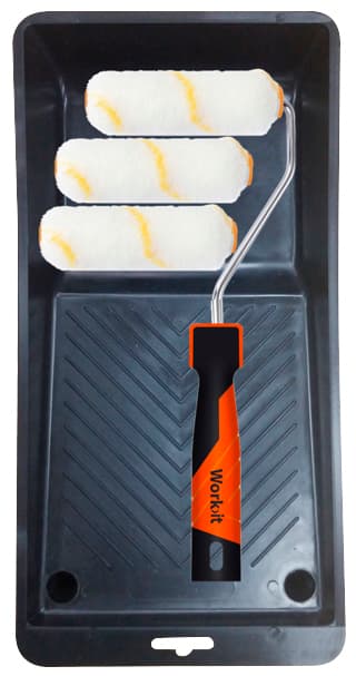 Home>it® malerrulle med 2 ekstra ruller i mohair 10 cm