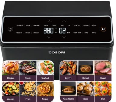 Cosori Dual Blaze airfryer CAF-P583S-KEUR(mørkegrå)