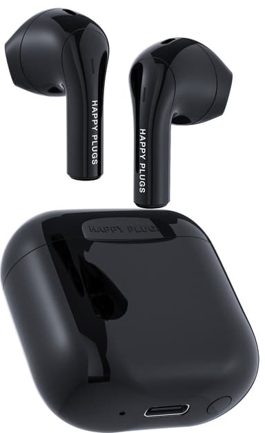 Happy Plugs Joy helt trådløse in-ear hodetelefoner (sort)
