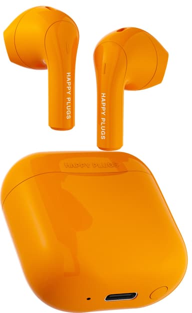 Happy Plugs Joy helt trådløse in-ear hodetelefoner (oransje)