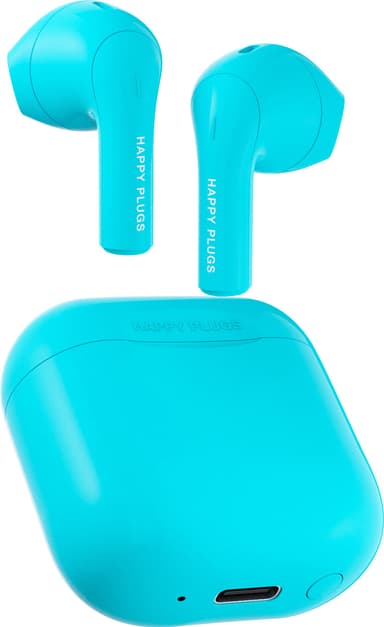 Happy Plugs Joy helt trådløse in-ear hodetelefoner (turkis)