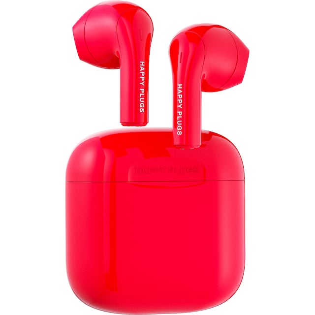 Happy Plugs Joy helt trådløse in-ear hodetelefoner (rød)