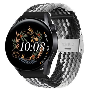 Flettet elastisk armbånd Huawei Watch GT3 (42mm) - svarthvit