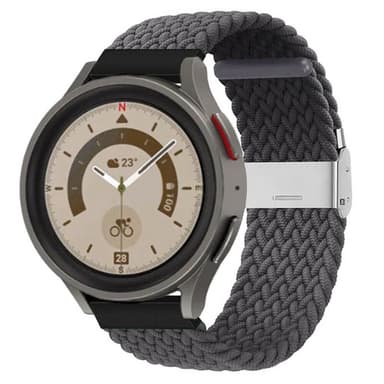 Flettet elastisk armbånd Samsung Galaxy Watch 5 Pro (45mm) - skygrey