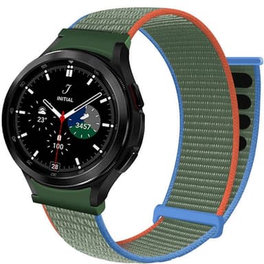 Nylon armbånd No-Gap Samsung Galaxy Watch 4 Classic (42mm) - Olive