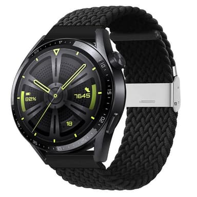 Flettet elastisk armbånd Huawei Watch GT3 (46mm) - svart