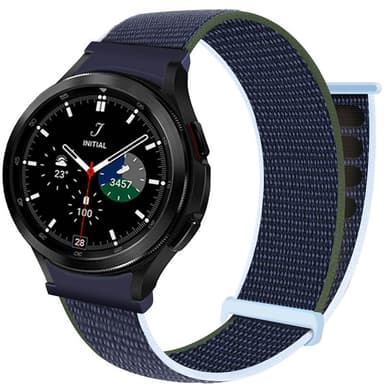 Nylon armbånd No-Gap Samsung Galaxy Watch 4 Classic (46mm) - Abyss