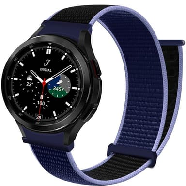 Nylon armbånd No-Gap Samsung Galaxy Watch 4 Classic (42mm) - Midnight