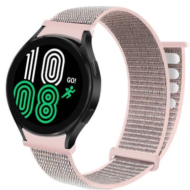 Nylon armbånd No-Gap Samsung Galaxy Watch 4 (40mm) - Pink Sand