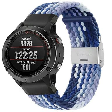 Flettet elastisk armbånd Garmin Fenix 5 - gradientblue
