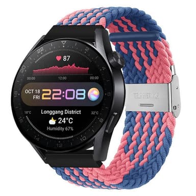 Flettet elastisk armbånd Huawei Watch 3 Pro (48mm) - bluepowder
