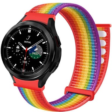 Nylon armbånd No-Gap Samsung Galaxy Watch 4 Classic (42mm) - Pride