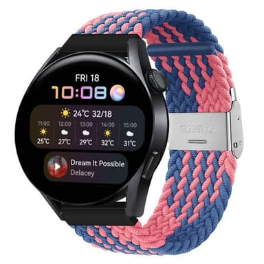 Flettet elastisk armbånd Huawei Watch 3 (46mm) - bluepowder