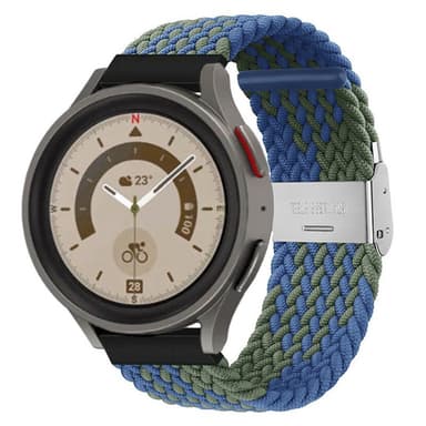 Flettet elastisk armbånd Samsung Galaxy Watch 5 Pro (45mm) - blågrø