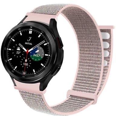 Nylon armbånd No-Gap Samsung Galaxy Watch 4 Classic (46mm) - Pink San