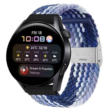 Flettet elastisk armbånd Huawei Watch 3 (46mm) - gradientblue