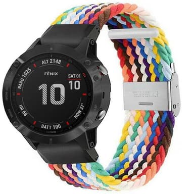 Flettet elastisk armbånd Garmin Fenix 6 - pride edition
