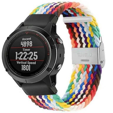 Flettet elastisk armbånd Garmin Fenix 5 - pride edition