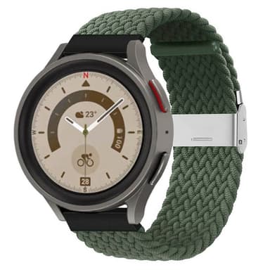 Flettet elastisk armbånd Samsung Galaxy Watch 5 Pro (45mm) - Army