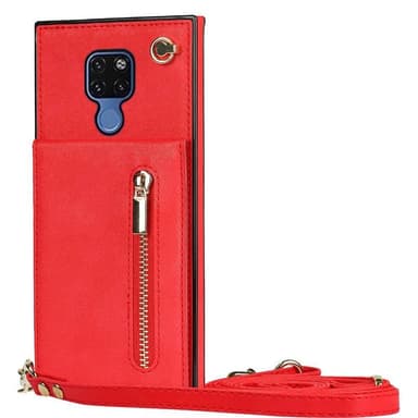 Zipper halskjede deksel Huawei Mate 20 - Rød