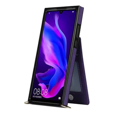 Zipper halskjede deksel Huawei P30 Lite - Lilla
