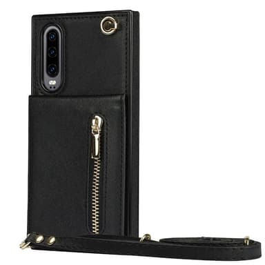 Zipper halskjede deksel Huawei P30 - Sort