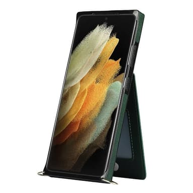 Zipper halskjede deksel Samsung Galaxy S21 Ultra - Grønn