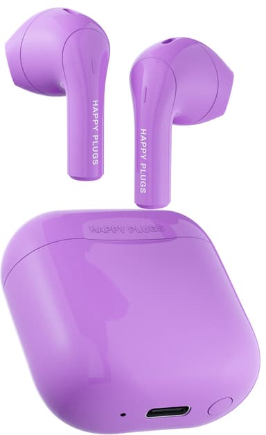 Happy Plugs Joy helt trådløse in-ear hodetelefoner (lilla)