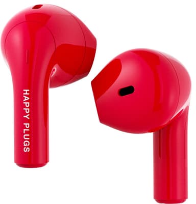 Happy Plugs Joy helt trådløse in-ear hodetelefoner (rød)