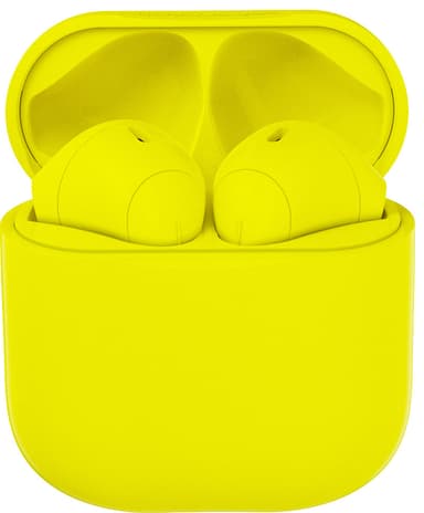 Happy Plugs Joy helt trådløse in-ear hodetelefoner (neongul)