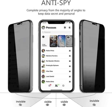Personvern skjermbeskytter Sort iPhone 13 Pro Max