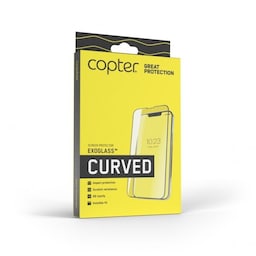 Copter iPhone 14 Pro Max Skjermbeskytter Exoglass Curved Fullglue Black