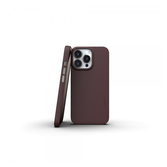 Nudient iPhone 13 Pro Deksel Thin Case V3 MagSafe Sangria Red