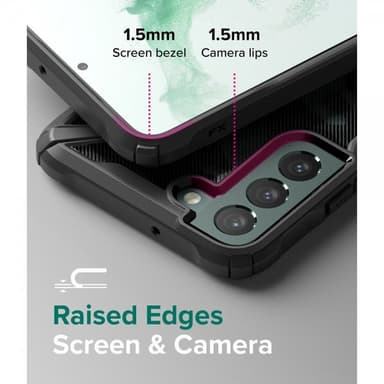Ringke Samsung Galaxy S22 Plus Deksel Fusion-X Camo Black
